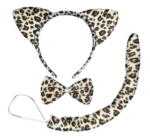 Halloween Set Disfraz De Leopardo 3pcs