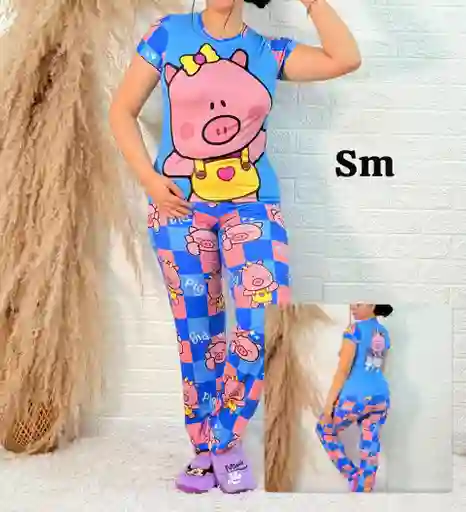 Pijama Piel De Durazno Talla S/m