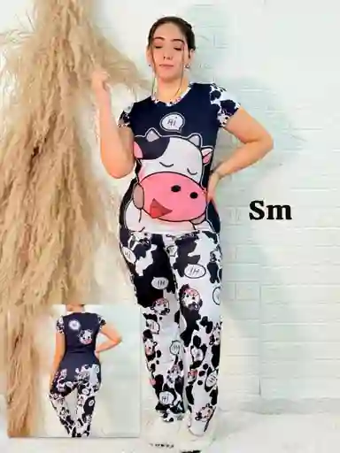 Pijama Tela Piel Durazno S/m