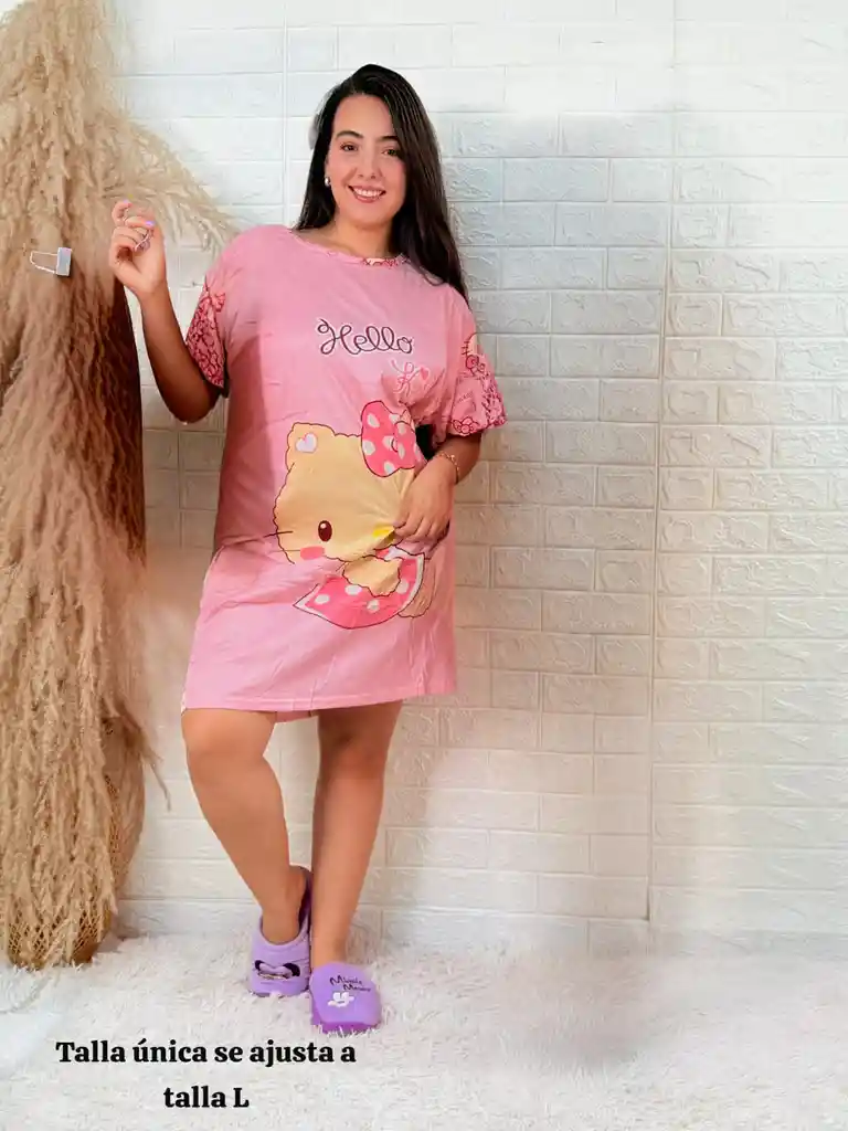 Bata Pijama Dama Talla Unica Rosa