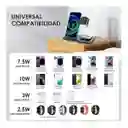 Cargador Inalámbrico 3 En 1 Plegable