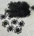 Arañas Plasticas Pequeñas X50 Unidades Negras
