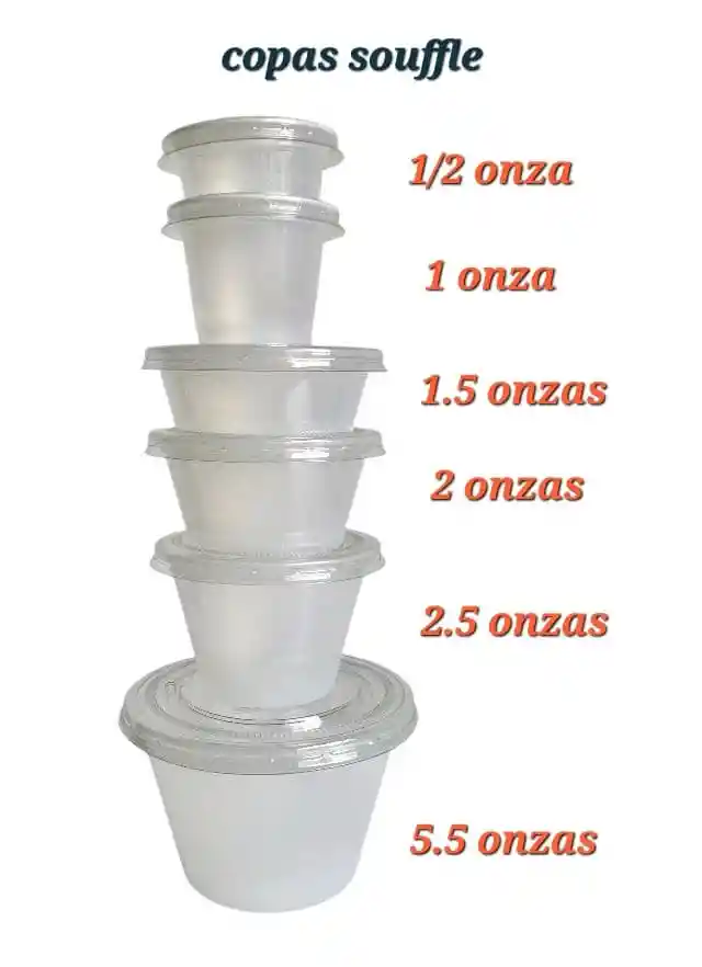 Copa Souffle 3 Onzas X 100 Unds