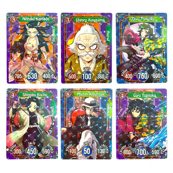 150 Cartas De Juego Demon Slayer Infinity Castle Premium Edition