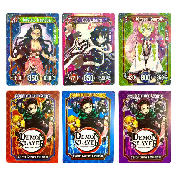 150 Cartas De Juego Demon Slayer Infinity Castle Premium Edition
