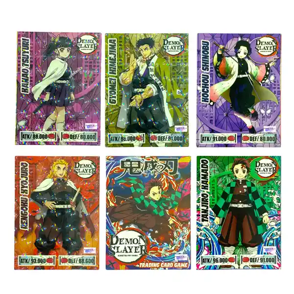 50 Sobres De Cartas Demon Slayer Coleccionables Intercambiable