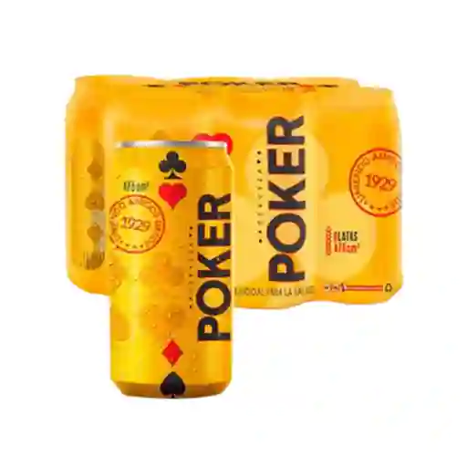 Cerveza Lata Poker Laton