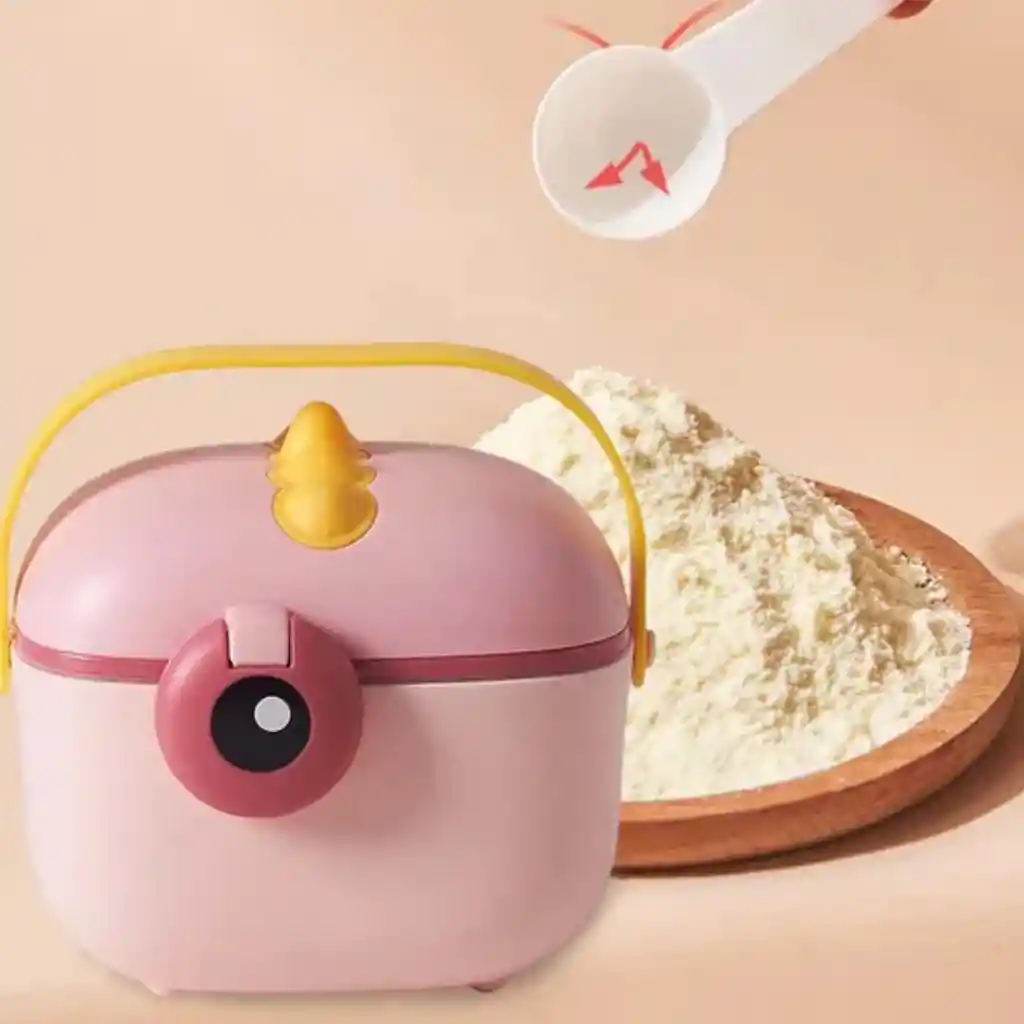 Recipiente Para Leche En Polvo B Rosado