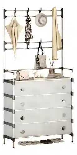 Perchero Multifuncional Con Zapatero 6 Niveles | Organizador