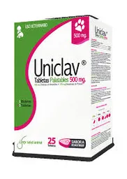 Uniclav Tabletas De 500mg Por 5 Tabletas
