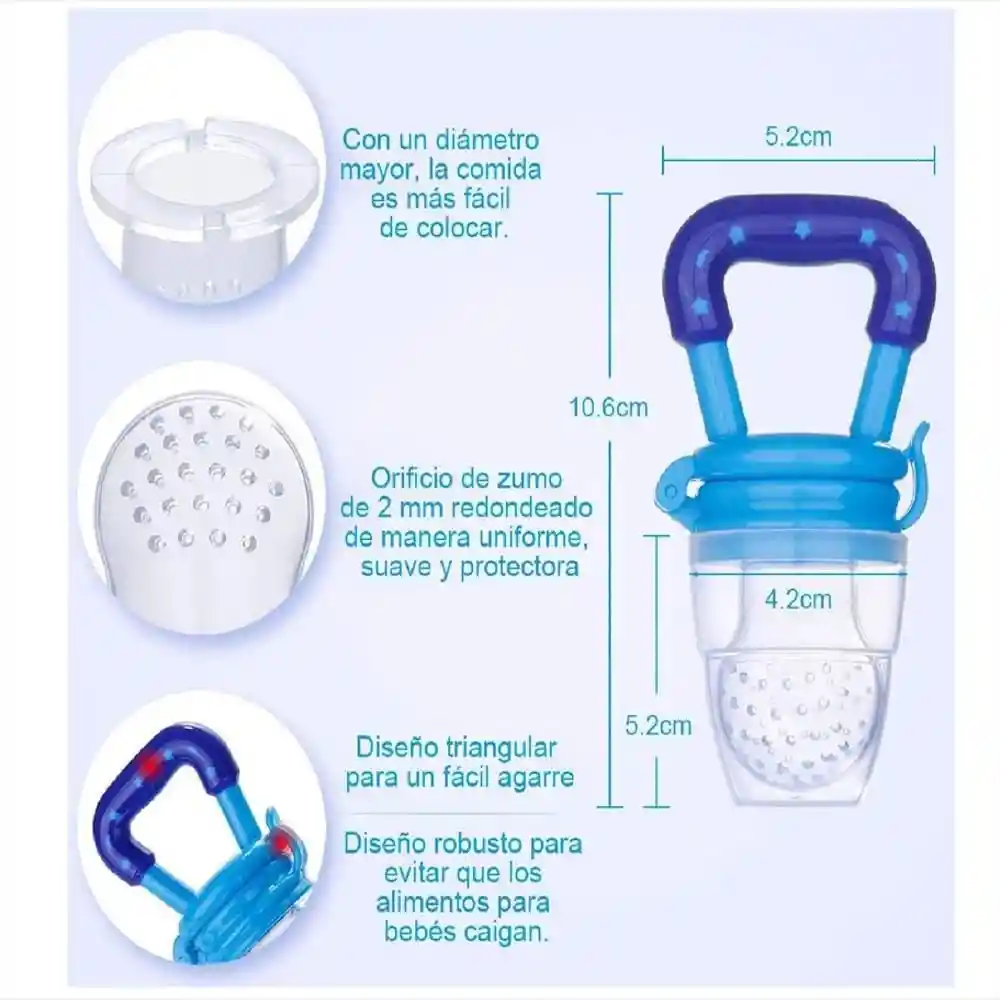 Chupo Silicona Alimentador Fruta Mordedor Para Bebe Niño