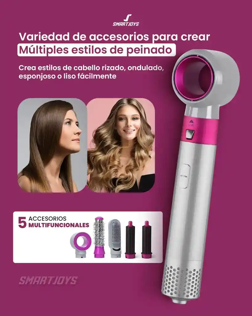 Cepillo Eléctrico Multifuncional 5 En 1