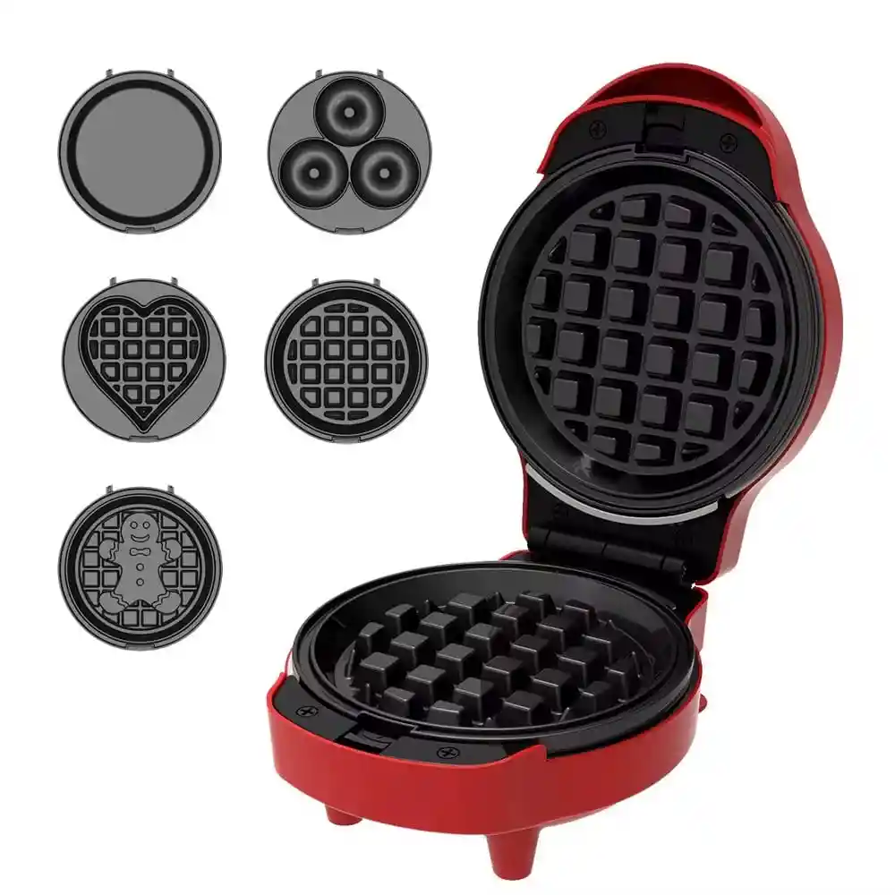 Maquina Eléctrica Waflera 5 En 1 Sokany Antiadherente Multifunción