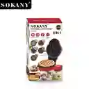 Maquina Eléctrica Waflera 5 En 1 Sokany Antiadherente Multifunción