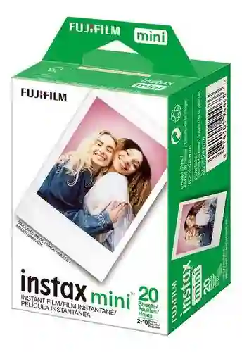 Papel Fotográfico Película Instantánea Fujifilm Instax Mini, Paquete 20 Unidades