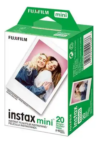 Papel Fotográfico Película Instantánea Fujifilm Instax Mini, Paquete 20 Unidades