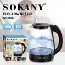 Hervidor De Agua Eléctrico Sokany Jarra De Vidrio