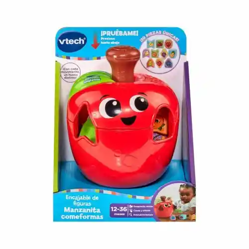 Juguete Interactivo Encajable De Figuras Manzanita Bebés