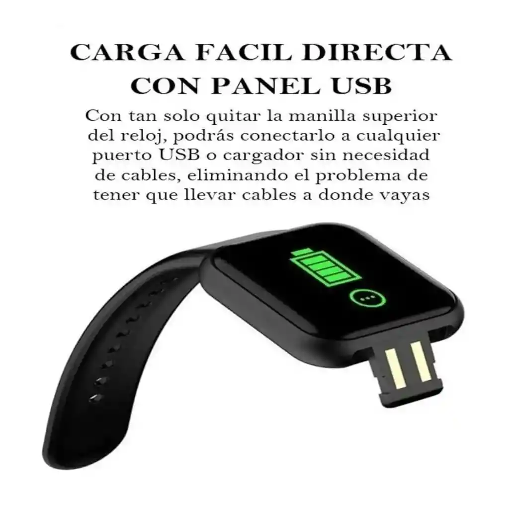 Smartwatch Y68 Negro