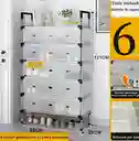 Zapatero Organizador 6 Niveles Con Tapa | Desarmable Y Ajustable