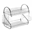 Seca Platos Escurridor Doble Cromado