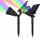Luces Solares, Foco Solar 2 En 1 Impermeable De 4 Led