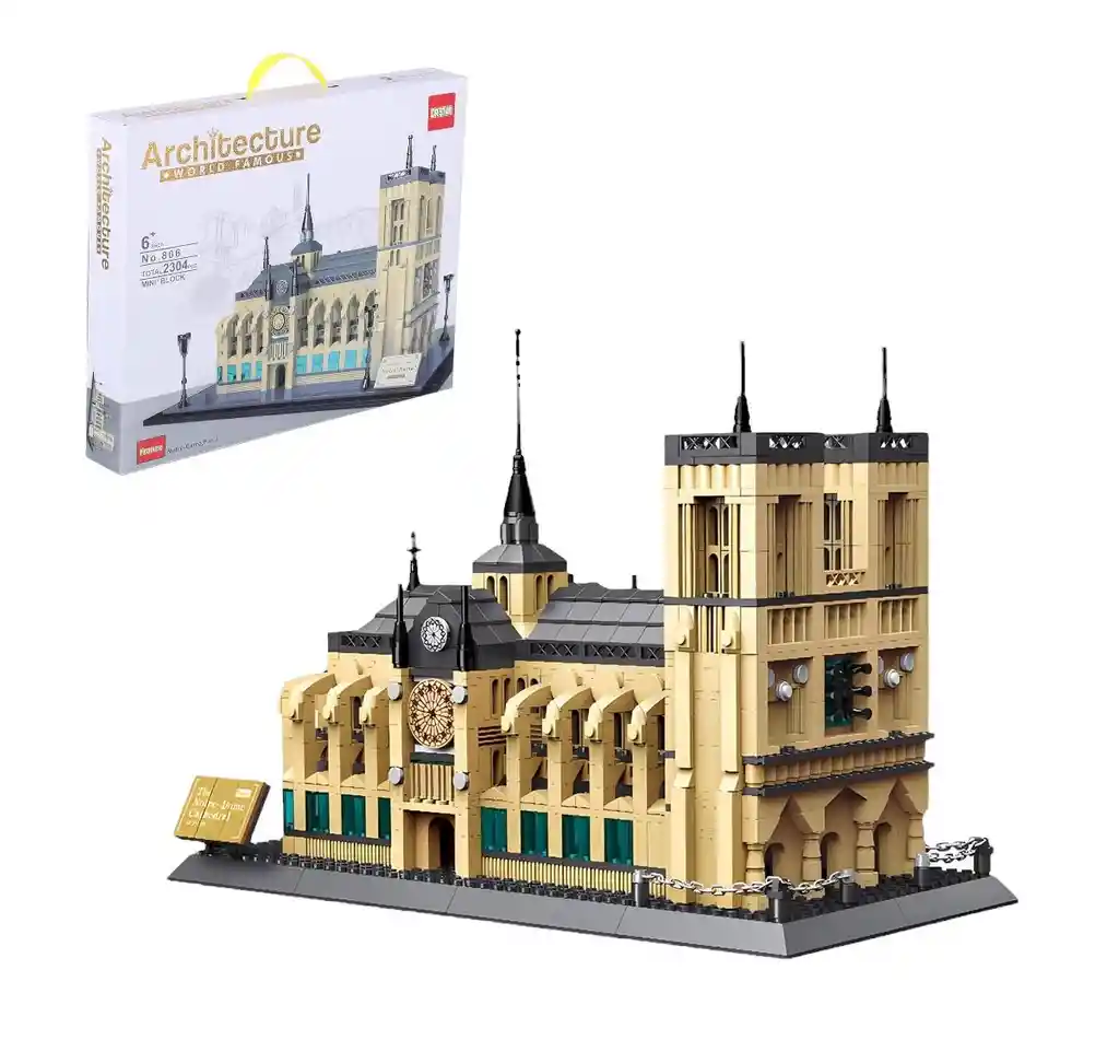 Juego De Bloques De Construcción Catedral Notre Dame Paris 2304 Pcs Juego Juguete Arquitectura