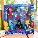Set Juguete Figura X6 Sonic Articulados Muñecos Acción Para Niños