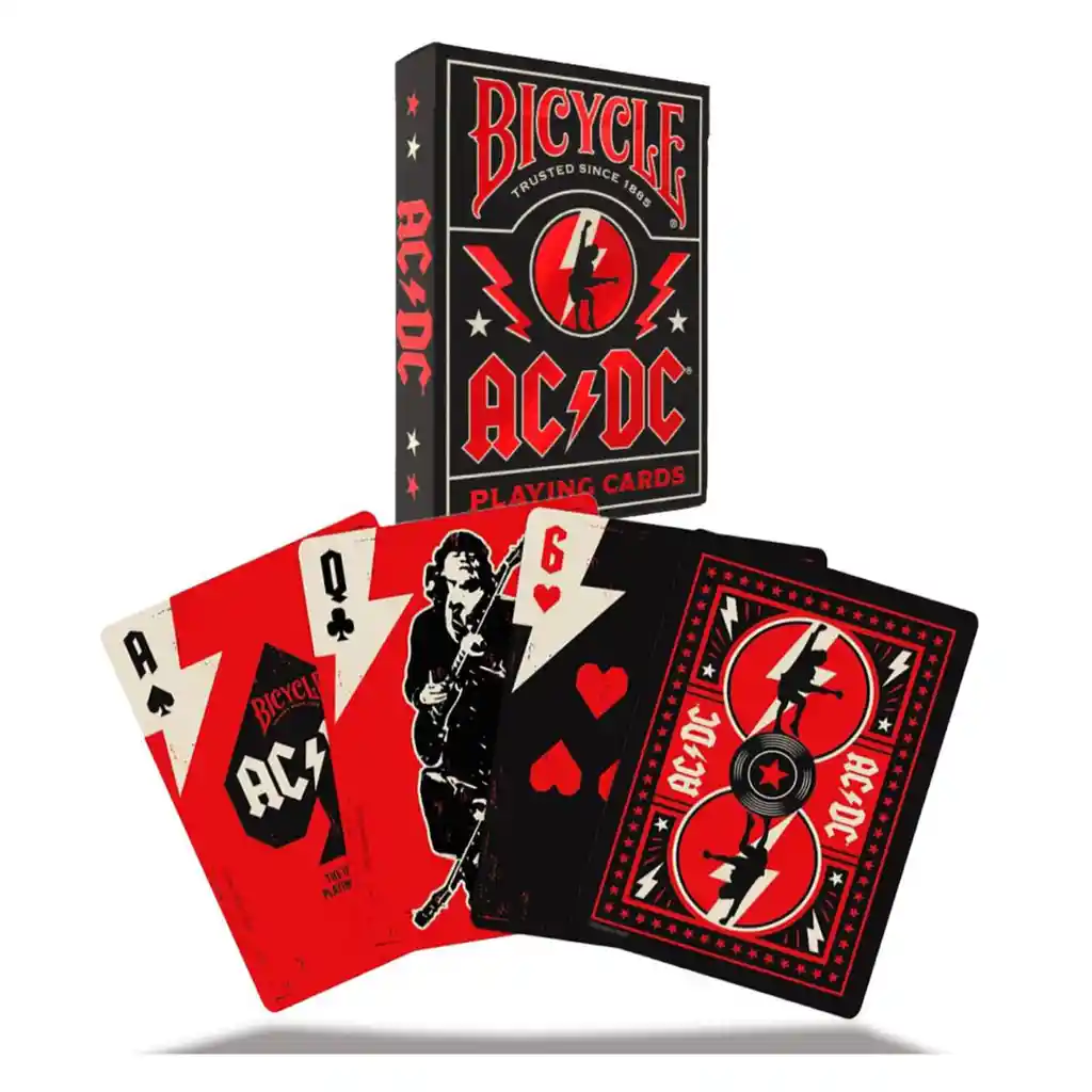 Baraja De Cartas Bicyle Acdc