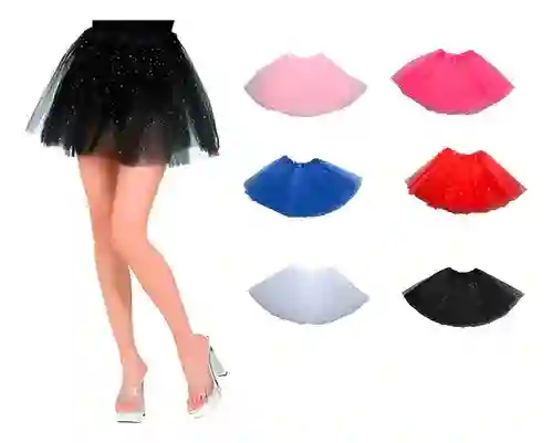 Tutu Para Mujer Falda Ballet Disfraz Fiestas Adulta Colores