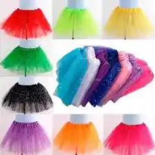 Tutu Para Mujer Falda Ballet Disfraz Fiestas Adulta Colores