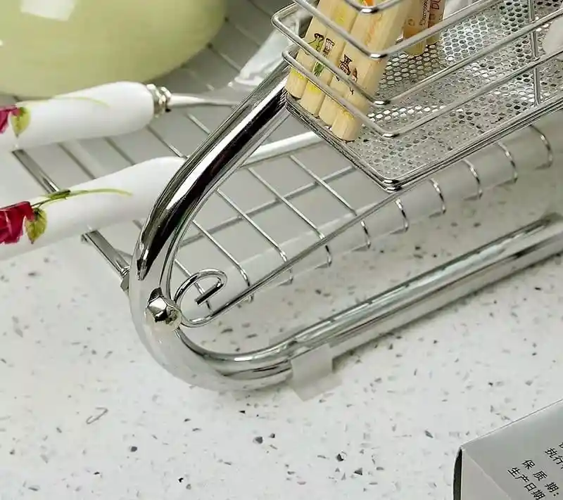 Seca Platos Escurridor Doble Cromado