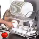 Seca Platos Escurridor Doble Cromado