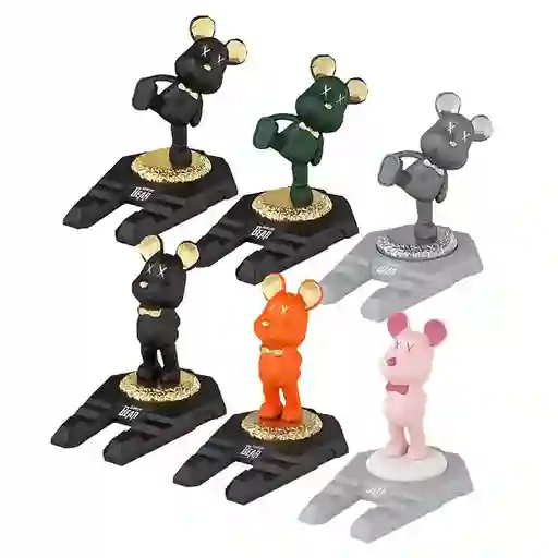 Soporte Base Celular Escritorio Figura Estatua Oso Kawaii