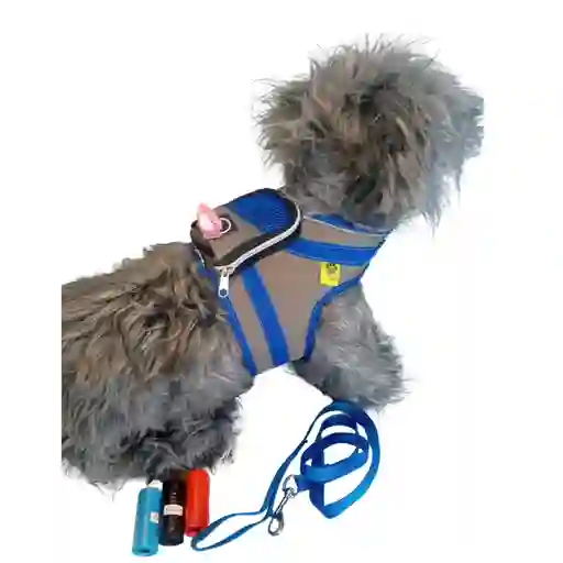 Trailla Y Chaleco Mediano Porta Bolsas Azul
