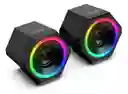 Parlante Stereo 2.0 - Gamer Led - Pc Laptop Tablet Cel Mp4