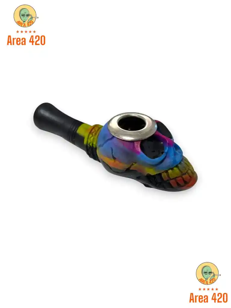 Skull Pipe Vibrante – Dale Color A Tu Smoke