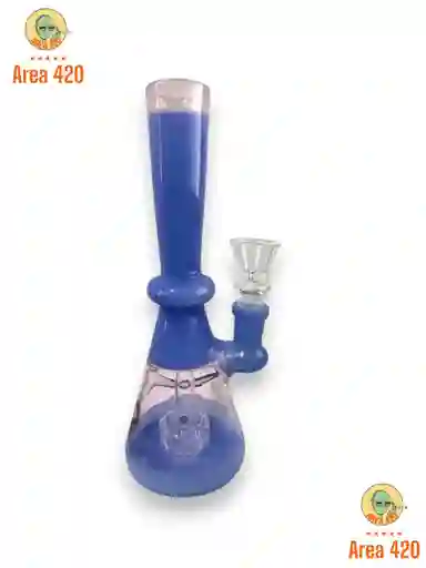 Pipa De Agua Bong O Destilado Bong Vidrio Jcs 601 Azul
