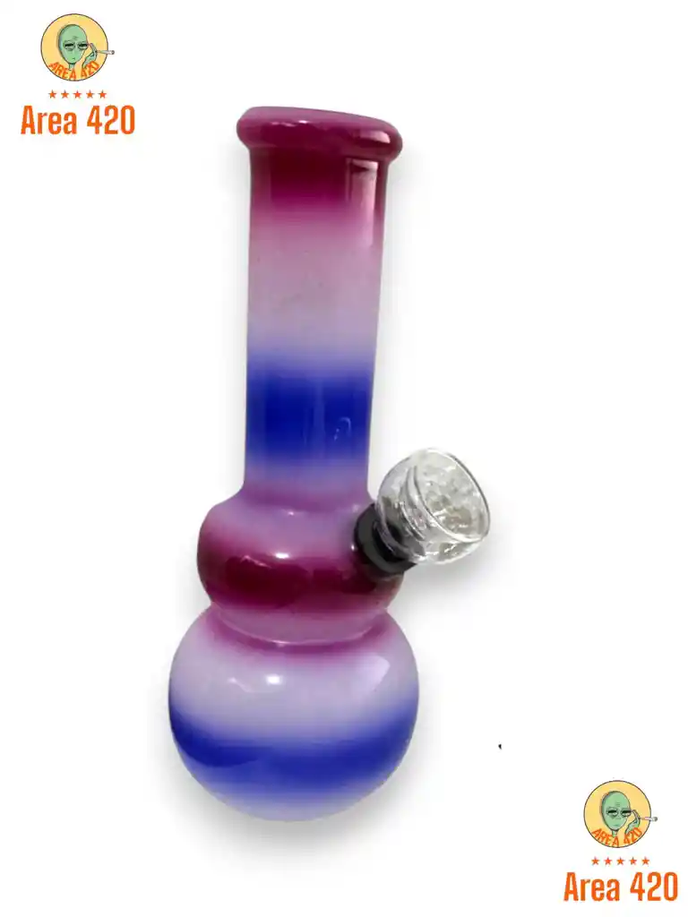 Pipa De Agua Bong O Destilado Bong Vidrio Jcs 349 Motrado Azul