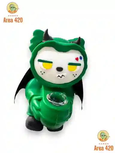 Bong Oso Xs Rosa Verde De Silicona