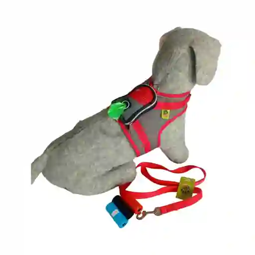 Trailla Y Chaleco Extra Grande Porta Bolsas Rojo