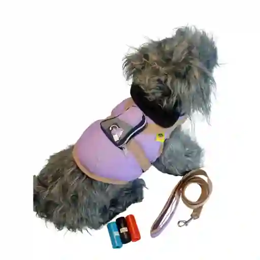 Trailla Y Chaqueta Porta Bolsas Nuevo Extra Grande Lila