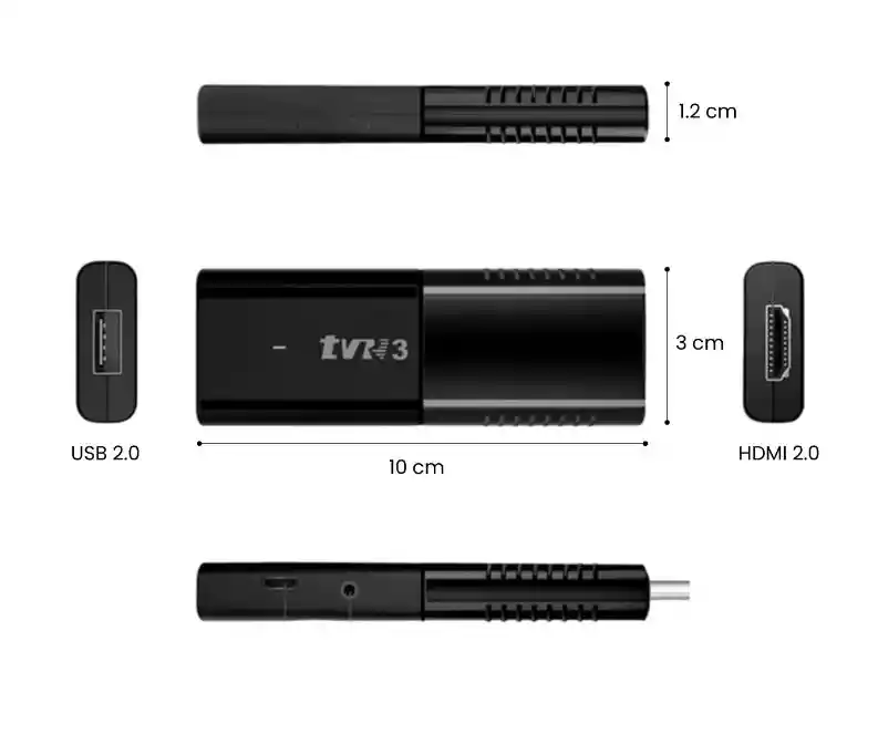 Android Tv Stick 4k Hdmi Con Magis Tv, Wifi, Netflix Y Apps Streaming