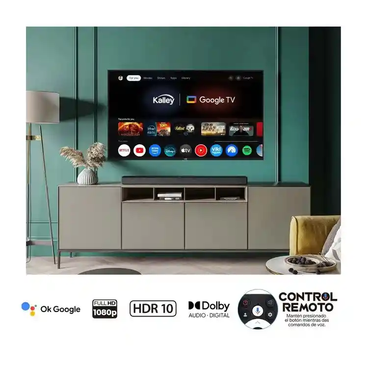 Televisor Kalley 32 Pulgadas K-gtv32 Fhd Led Smart Tv