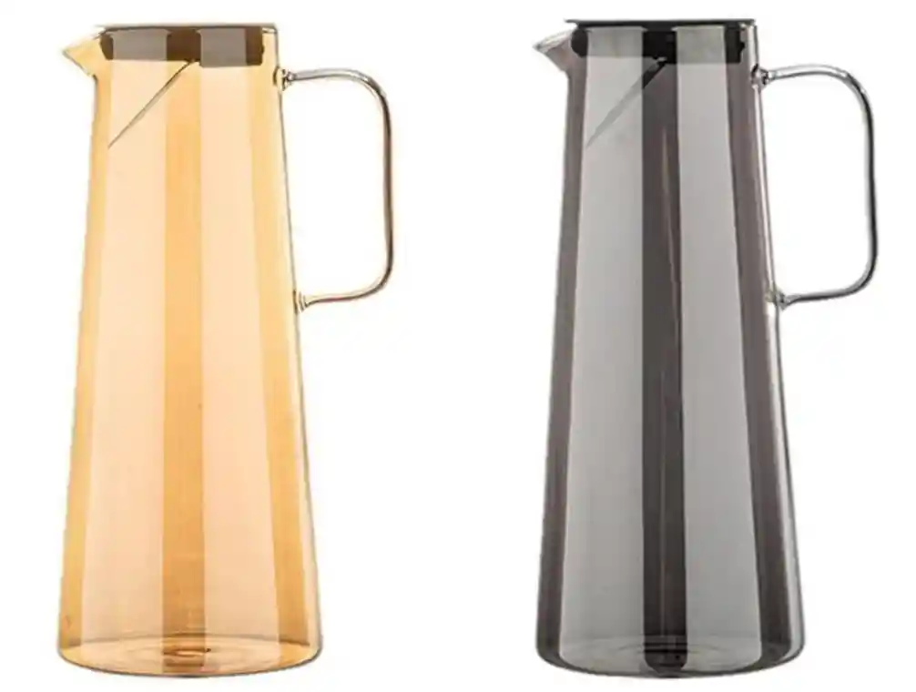 Jarra De Cristal Con Tapa De 1350 Ml Perfecta Para Servir Limonada Y Agua