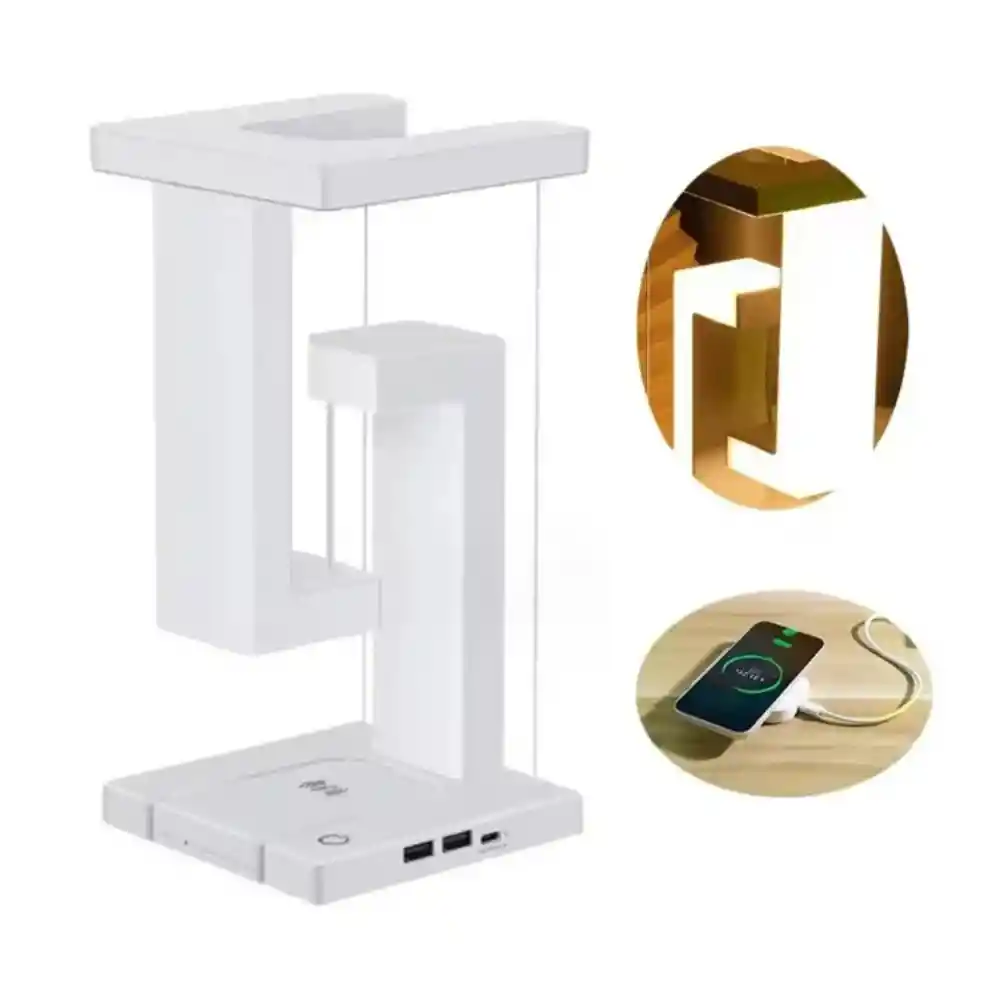 Lampara Luz Led Decorativa Con Cargador Inalámbrico 2238 Tm