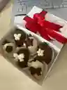 Caja X6 Fresas Cubiertas Con Chocolate Color Pastel