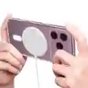 Funda Iphone 17 Transparente Con Imán Incorporado