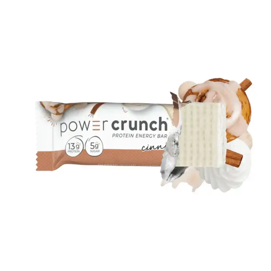 Barra De Proteina Power Crunch Sabor Rollo De Canela Cinnamon Roll
