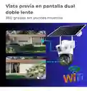 Camara Wifi Solar Exterior/ Camara De Seguridad Con Batería Solar 4k/camara Wifi/ Lente Dual